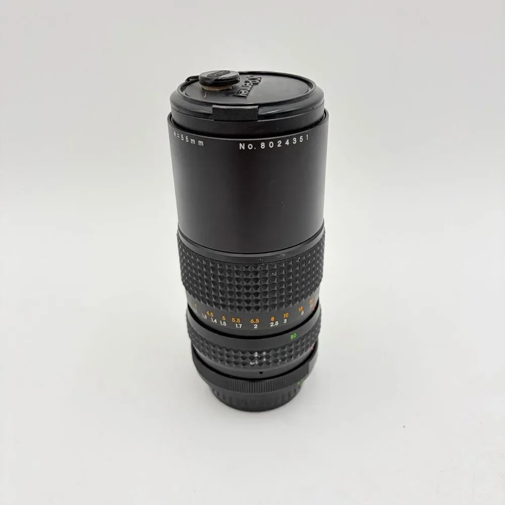 JCPenney 80-200mm f/4.5 Macro Telephoto Zoom Lens Manual Focus 55mm with case